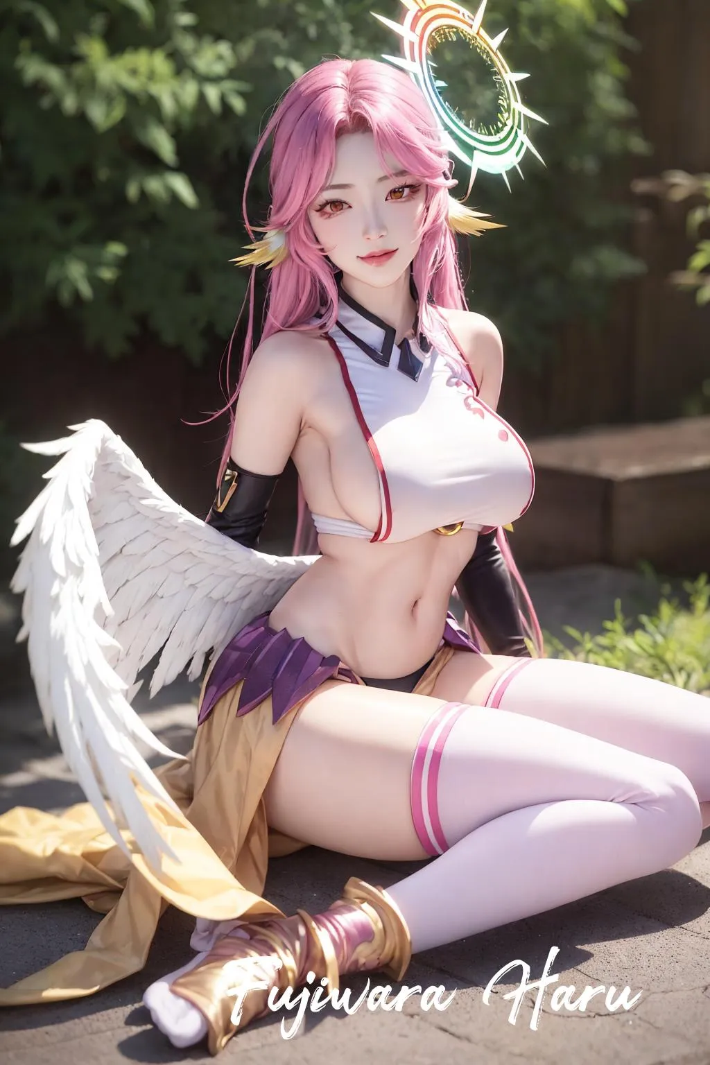 Jibril / NO GAME NO LIFE-Fujiwara Haru AI Art-Otaku Dojo