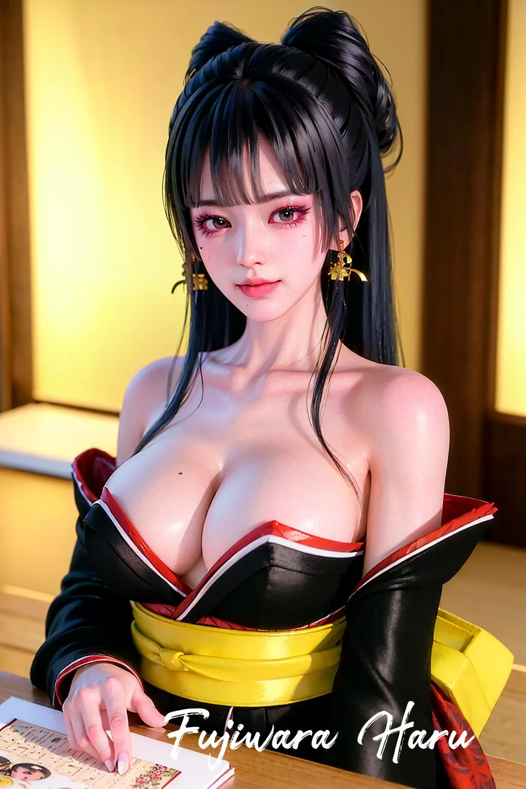 Nyotengu / Dead Or Alive-Fujiwara Haru AI Art-Otaku Dojo